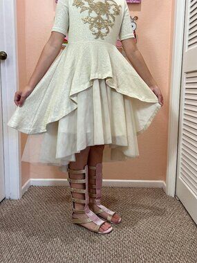 Joyfolie Finley gladiators. Pink. Size Y3 never worn. Inspired by the runway pic